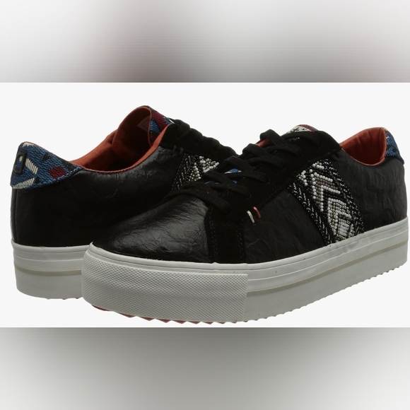 Desigual Vibrant Multicolor Sneakers - Picture 4 of 11